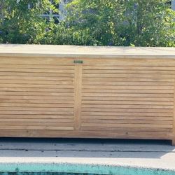 High End Teak Storage Container by Anderson Teak