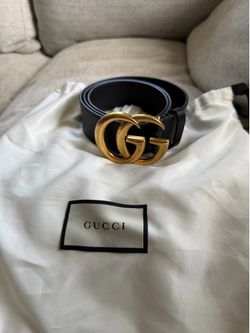 Unisex Double G Gucci belt with dust bag