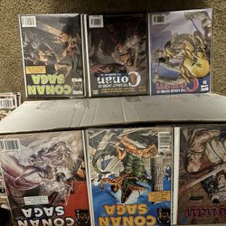 10x14 Conan Saga Comic Sale Organized