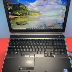 i3 ..i3..DELL LATITUDE  6520….128-SSD  GBcapacity …6.00 GB -RAM .  FASTER  and  READY FOR CLASSES  ON LINE OR