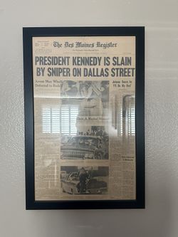 Historical Professional Framed Newspapers