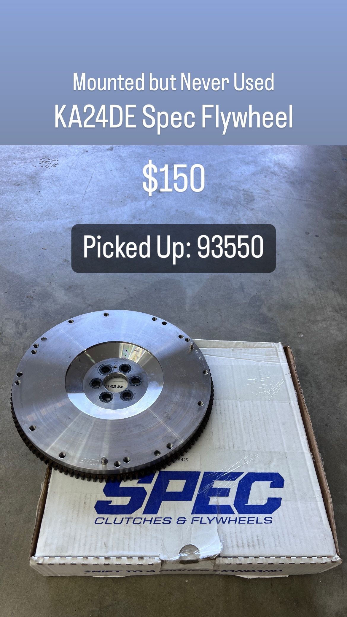 Nissan 240sx KA24de SPEC Flywheel