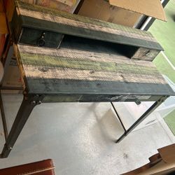 Powell Juno Distressed Multi-Color Hand Painted Desk