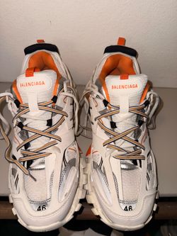 Balenciaga Track Sneakers White/Orange Size 46 (US Men’s 13) – Used