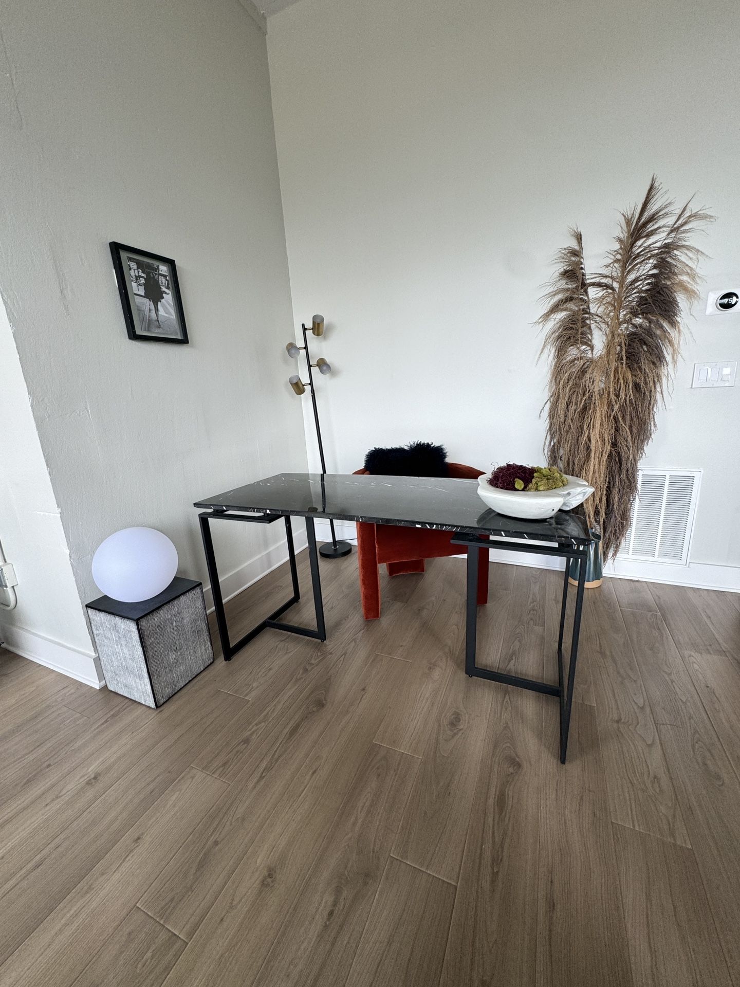 Cb2 100% Marble Desk / Dining Table