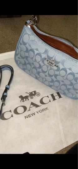 Coach Signature Crossbody Bag Light Blue