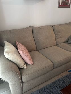 Tan couch.  Must go ASAP make offer