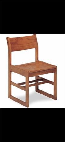 (10) COMMUNITY Class Act Library Chairs - 18"H , Oak Color Butterscotch 