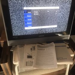 Very Nice Samsung Hd TvLcd Tv Monitor With Paperwork And Cables Only $60 Firm