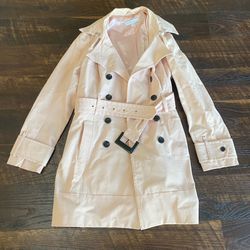 New York & Company Trench Rain Coat Jacket 
