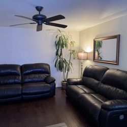 Leather Couch Recliners (2)