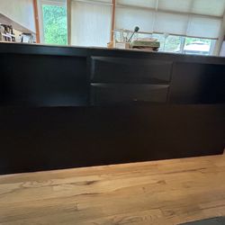 King Size Headboard With Drawers/shelves
