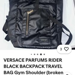 $80.! VERSACE BLACK GYM BAG