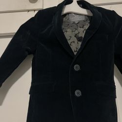 Appaman Deep Blue velvet Blazer 4T