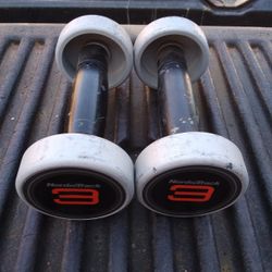 Pair Of 3 Lb NordicTrack Dumbbells 6 Lb Total Weight Many Pairs Available