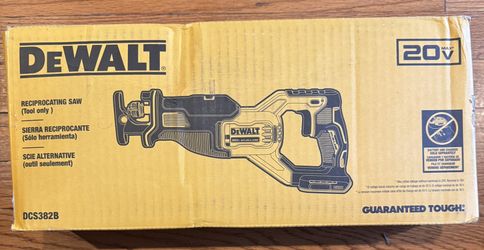 New DeWalt XR 20V Max Reciprocating Saw DSC382B