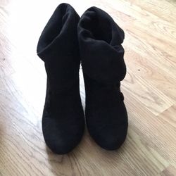 Black booties size 8