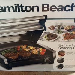 Hamilton Beach Indoor Searing Grill – Brand New (Open Box) – $45