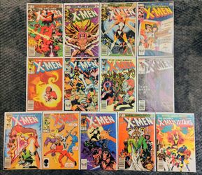 13 Vintage Uncanny X-Men Marvel Comics – Wolverine, Magik, Binary – 1980s