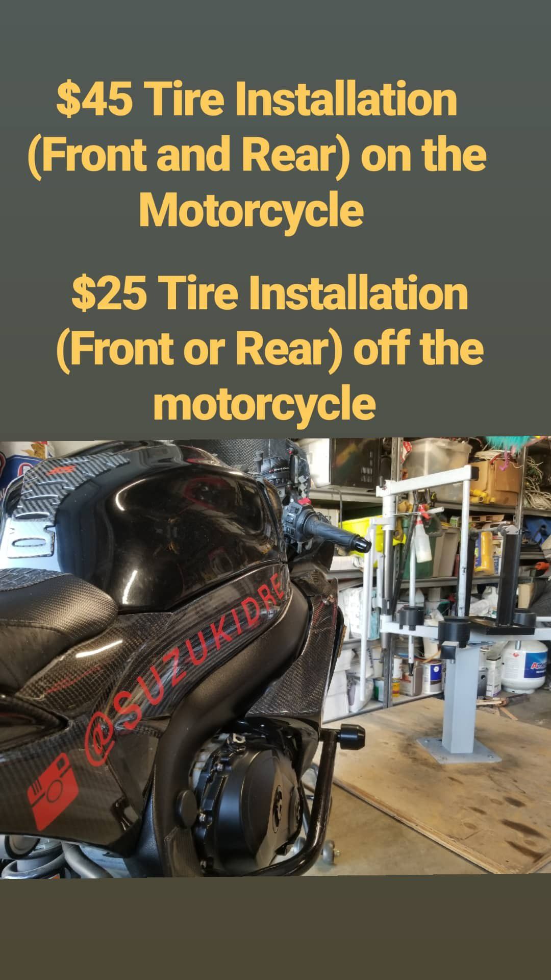 Motorcycle Tire Install