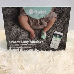 Owlet Smart Baby Monitor. Monitors Heart rate and Oxygen Level. Tested and works. 