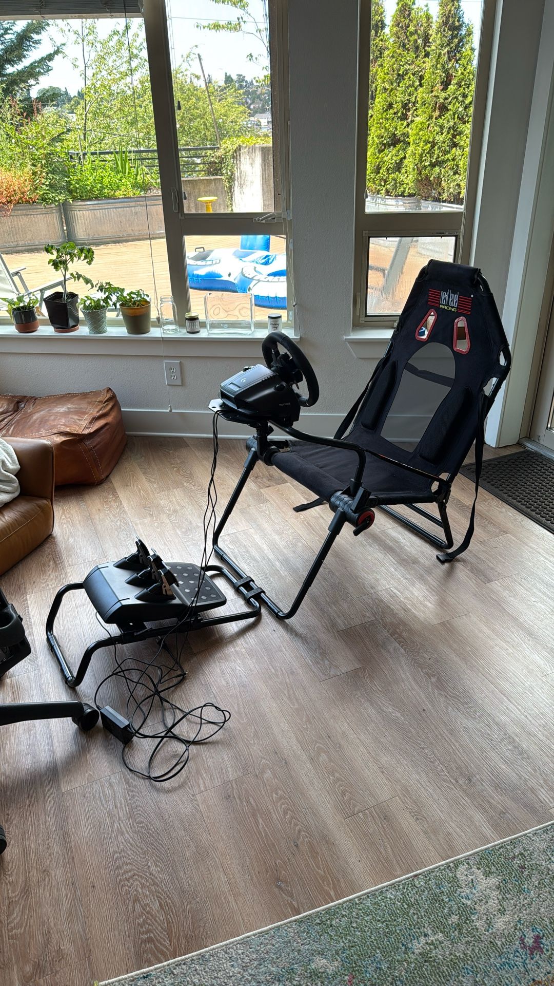 Racing Chair, Wheel, And Pedals
