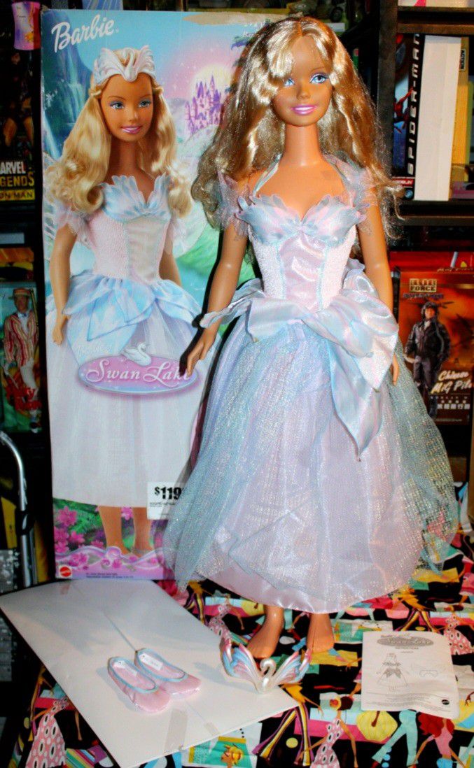 1995 Mattel Barbie As Odette My Size Swan Lake Doll 3ft 91cm B2779