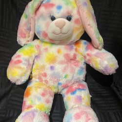 Build A Bear Plush Bunny Rabbit Pretty Petals Flowers Tie Dye 16” Easter 