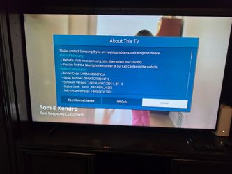 Samsung 55" 4k TV