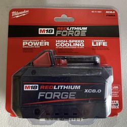 MILWAUKEE M18 FORGE RED-LITHIUM XC8.0 BATTERIES 