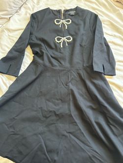Pearl Bow Ponte Dress