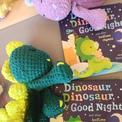 Crocheted Christmas Gifts, Memory Game, Cup Cozies, Dinosaur, Book