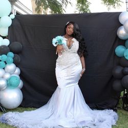 Silver Prom dress