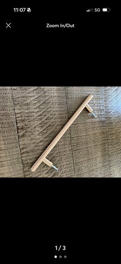 1 Drawer pull Champange gold 5in space holes