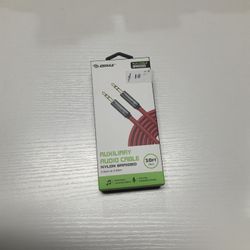 Red Auxiliary Audio Cable - 10FT
