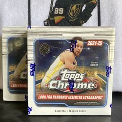 2 24-25 Basketball Topps Chrome Mega Box