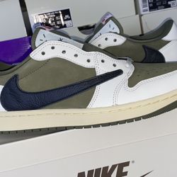 Jordan 1 Low Travis Scott Medium Olive 