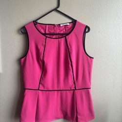 Calvin Klein Pink Peplum Size L