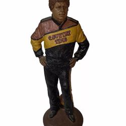 Vintage NASCAR Bobby Hamilton Statue Country Time Racing Engraved Signature 1992