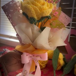 Rosa Amarilla A Crochet 🌻