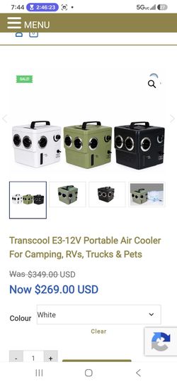 Portable AC ADD ICE + WATER STAYS COLD.