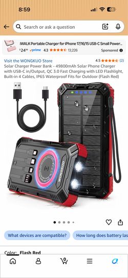 Solar Charger Power Bank