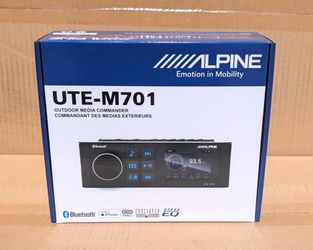 Alpine Marine Water Resistant IP55 & IP66 Bluetooth Stereo Am/Fm USB-C UTE-M701 🚨 Payment Options Available 🚨 No Credit Needed 🚨