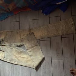 Diamond jeans(custom made+ chain zumiez)