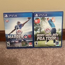 PS4 MADDEN 16 & RORY MCILROY PGA TOUR GAMES