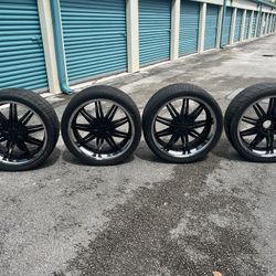 24” F5 Series Wheels & Tires set of 4 size 305/35R24