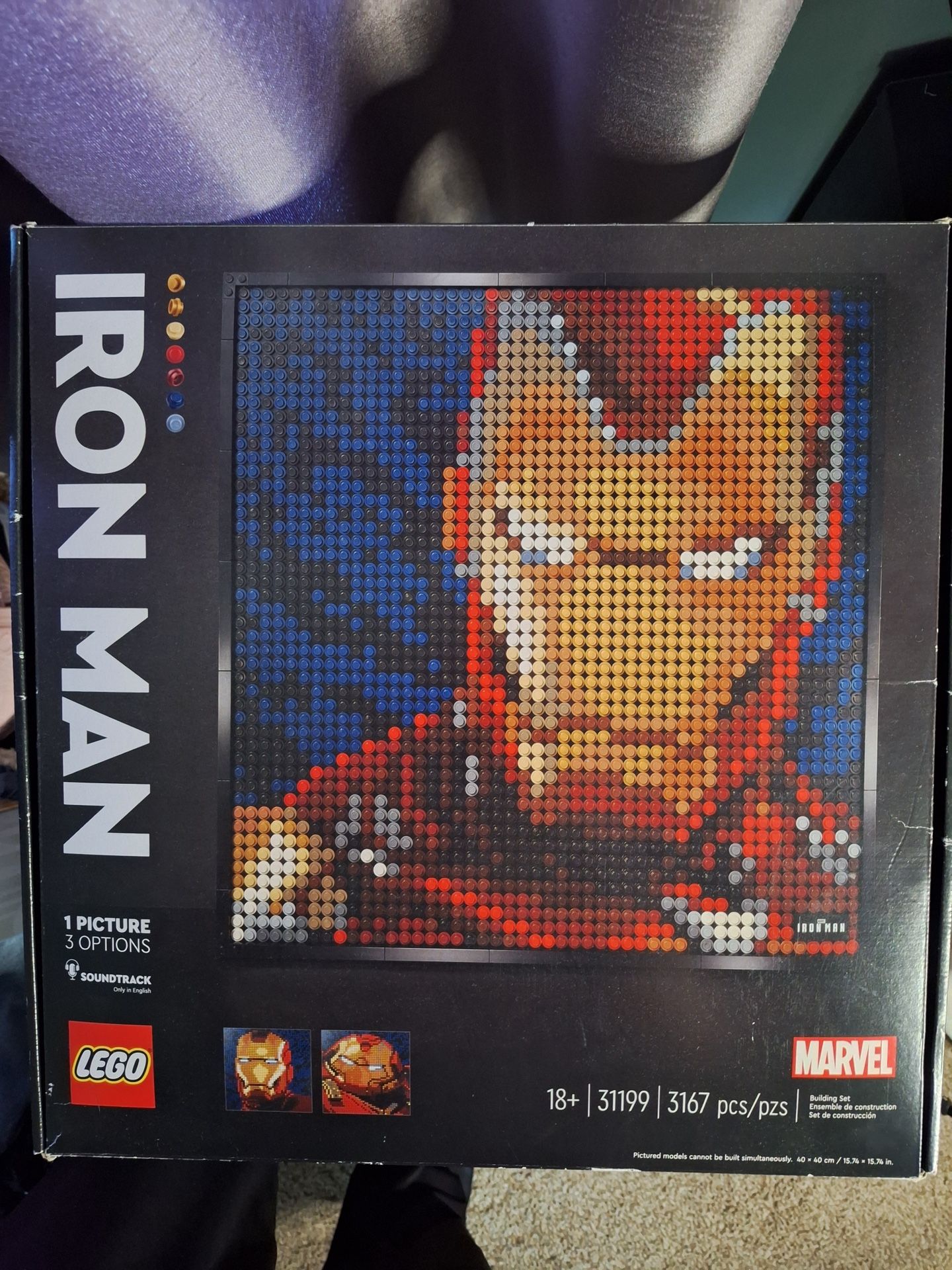 LEGO Art: IRON MAN (31199) Mosaic Wall Art