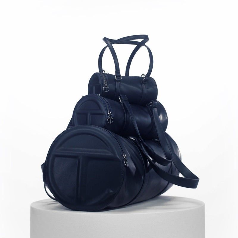 Large Navy Telfar Duffle Bag