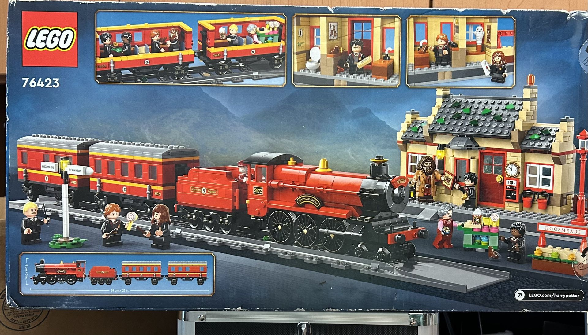 LEGO Harry Potter Hogwarts Express & Hogsmeade Station Train Set 76423 Unopened