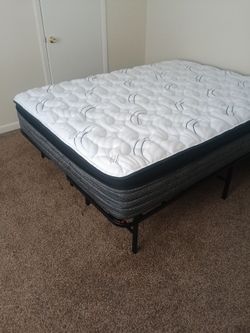 Queen mattress and bedframe